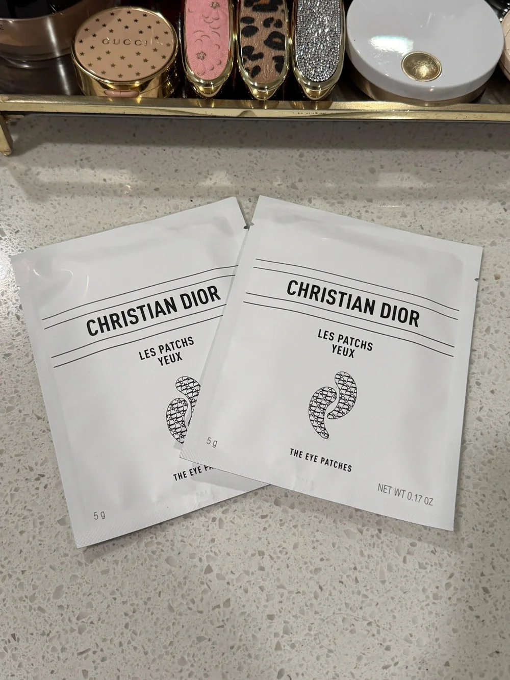 Christian Dior❕Set of Two ! Sheets Gray Eye Patches